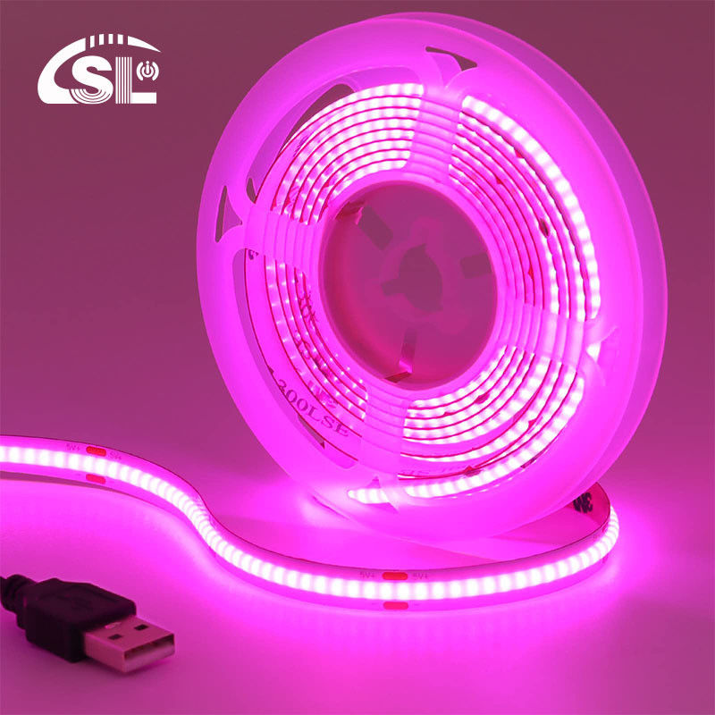 12v24v Wifi Control Mode 8mm 320leds Purple High Brightness COB Led Strip Light 0,06kg