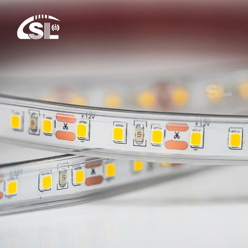 Waterdichte LED-strook 12V 24V Wit Warm Wit 2835 120LED's/m voor buitentuin