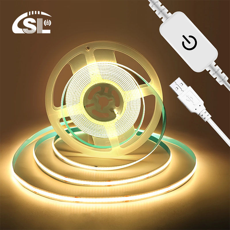 5V DC Input Kopermateriaal COB 320LED's IP20 Ra 90 LED lichtstrook voor huisverlichting