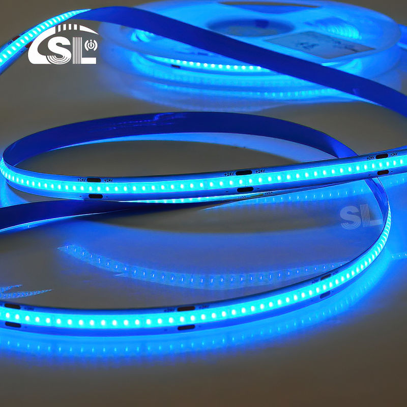 Hoge helderheid DC12V24V ijsblauw COB LED-strooklicht voor hotels en interieurdecoratie