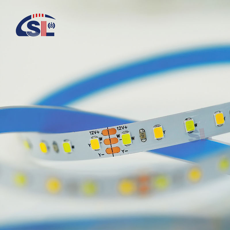 120 leds CCT Led Strip Light 2700k-6500k 5/10M/Roll 12/24V DC Invoerspanning DC 24V