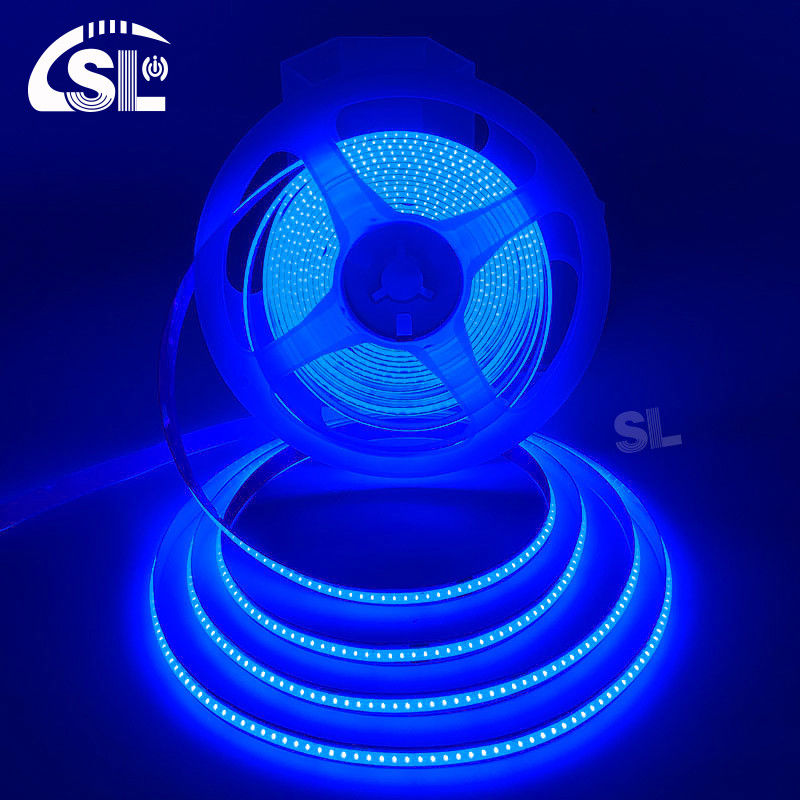SL- COB-03208DB 8 mm PCB Breedte 180 graden Bekijkhoek Blauwe LED-lichtstrook