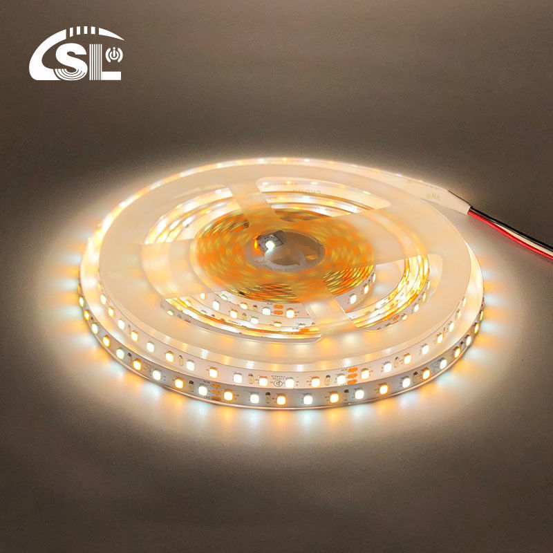 CCT Hoge helderheid 8mm 120LEDs 3000K-6500K Dual Color SMD2835 LED Strip Light met 3-