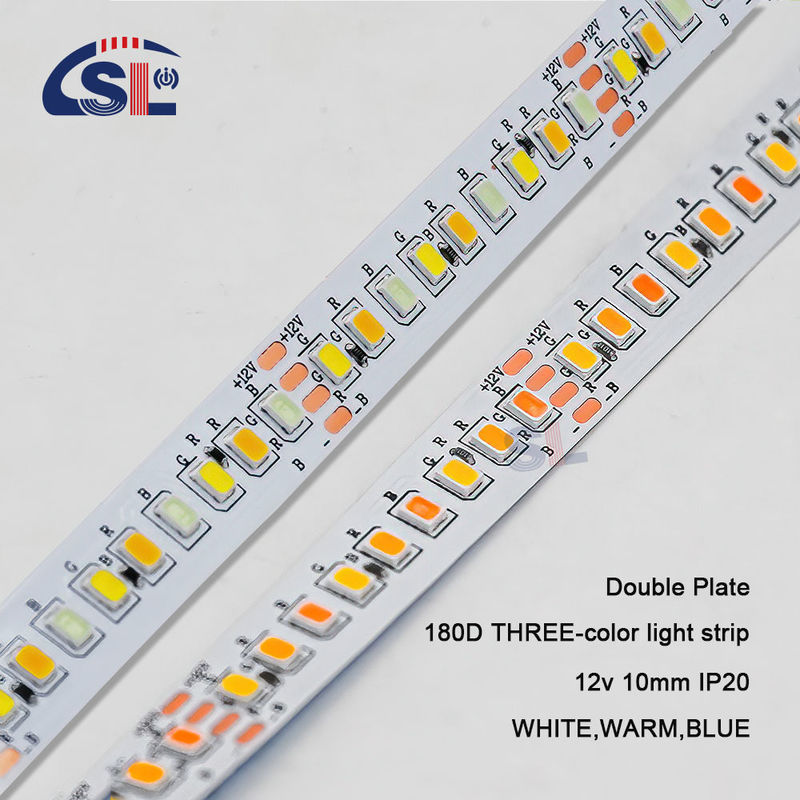 10mm 2835 180D Warm Wit Blauw 12V LED-verlichtingsstrook voor woningspiegels Badkamerverlichting