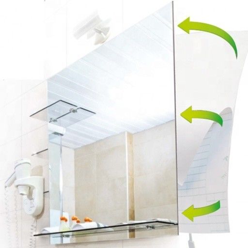 PET-lenzen Materiaal Badkamer Touch Sensor Schakelaar Vanity Dimmer Defogger LED Smart Mirror