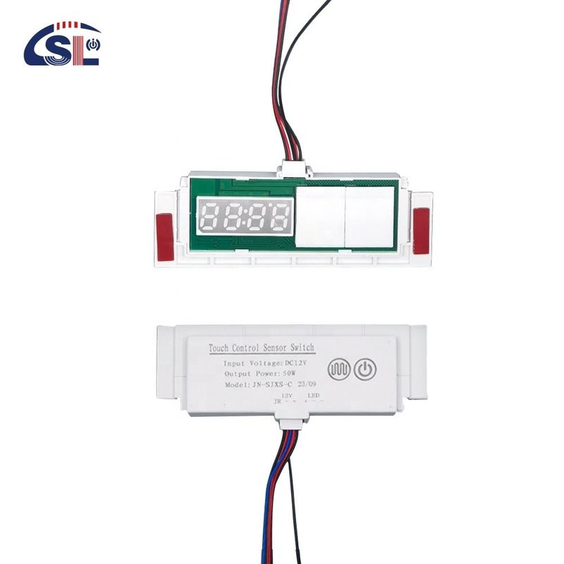 60W inductieve schakelaars LED-lichtdefoeger met tijdtemperatuur display touch sensor staploze dimmer