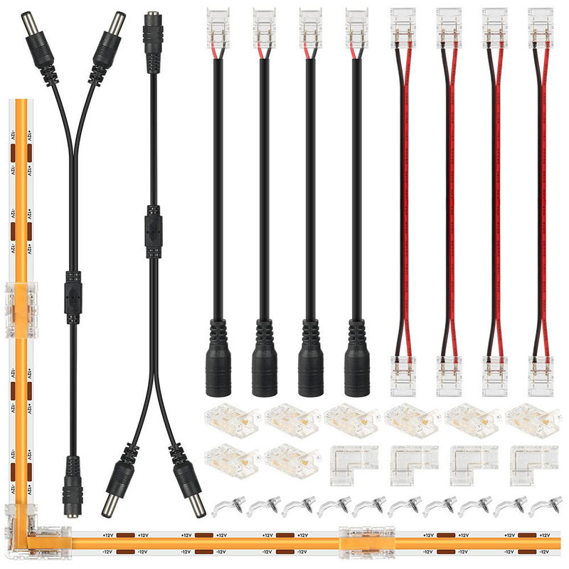 DIY Home Lighting Plastic 8mm 2 Pin SMD Cob Led Strip Connector voor modern design
