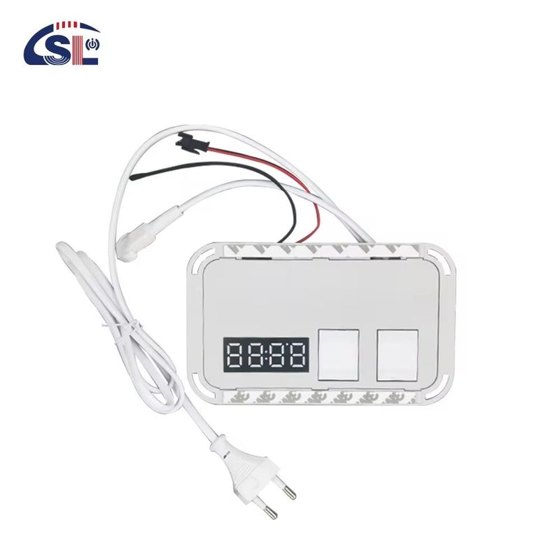 60W Mini Smart Mirror Touch LED Light Switch met Defogger DC12V Tijd en Temperatuur Display