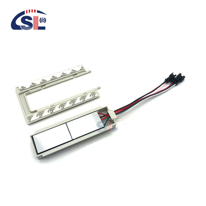 Dubbelknop badkamerspiegelverdoofser met drie kleuren touch sensor Smart Switch
