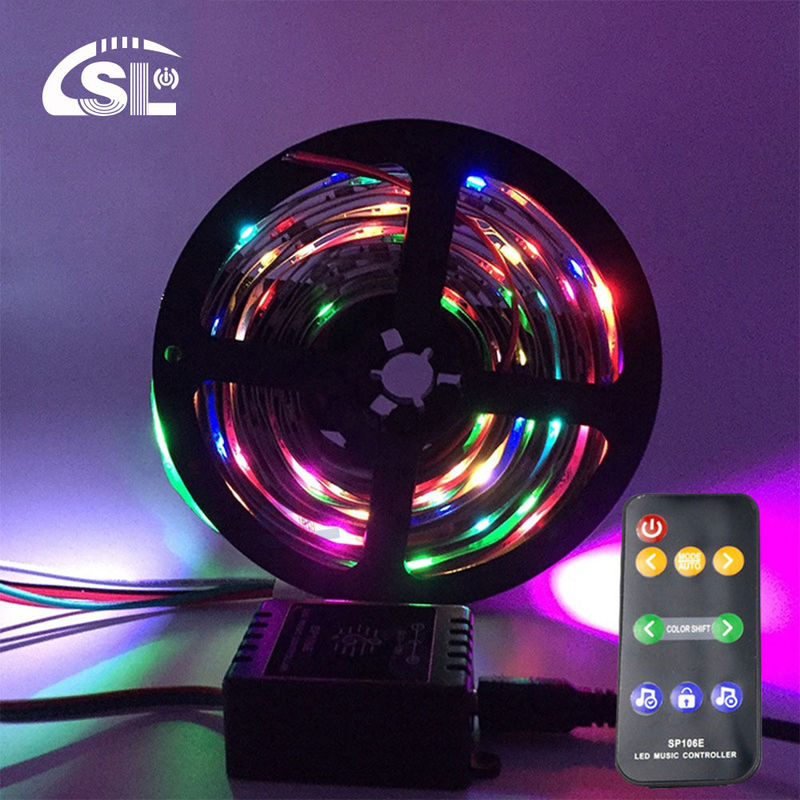 DC5V-12V SP106E Muziekcontroller voor WS2811/WS2812B/6812/1903/6803 LED Tape Easy