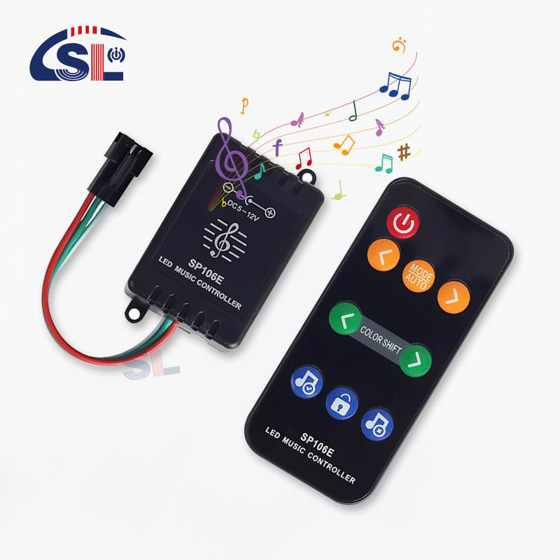 WS2811/WS2812B Individueel aanspreekbaar Strip Light Control Smart Colorful 9Keys RF Remote SP106E