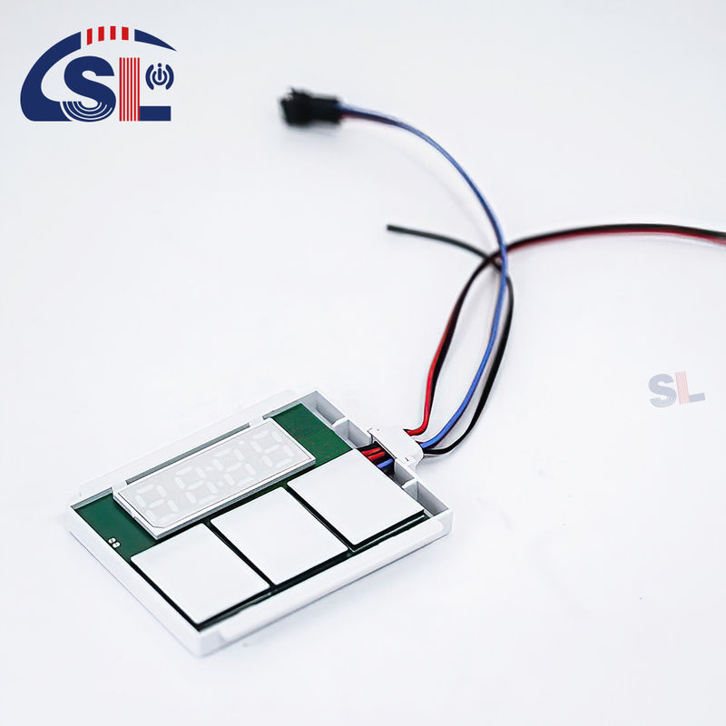 Op maat gemaakte DC12V SL Split Triple Button Triple Color Touch Sensor Switch Radar Tijd Temperatuur Display Scherm met beugel Smart Mirrors